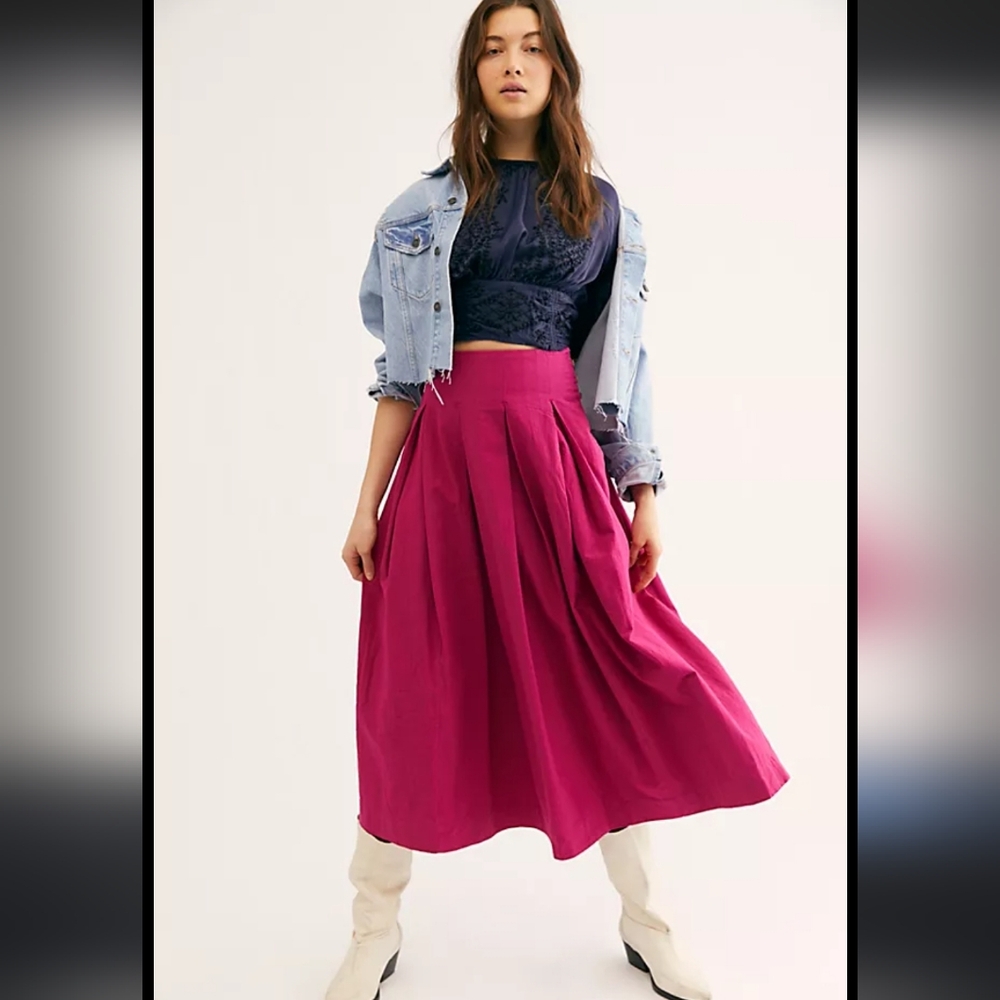 FREE PEOPLE ENDLESS SUMMER SKIRT Sz L NWOT